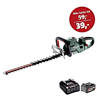 Metabo CAS 18V Maschinen-Set (Akku-Heckenschere HS 18 LTX BL 65 + 39€ Akku-Basis-Set)
