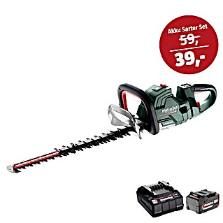 Metabo CAS 18V Maschinen-Set (Akku-Heckenschere HS 18 LTX BL 55 + 39€ Akku-Basis-Set)