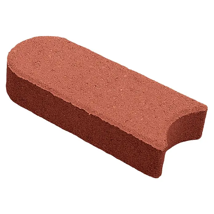 Christoph Mähstein - 22 x 10 x 4,5 cm, Toskana, Beton - Roter Pflasterstein mit abgerundeten Kanten, ideal für Gartenwege oder Terrassen. Robuste Bauweise für langanhaltende Schönheit.