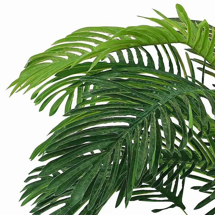 vidaXL Künstliche Cycas Palme Grün 56 x 56 x 140 cm Kunststoff -  - Lebendige grüne künstliche tropische Pflanzenblätter, ideal für dekorative Arrangements.