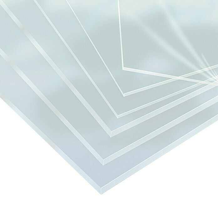 Plexiglas transparent Owocor (500 x 500 x 2 mm, polystyrène)