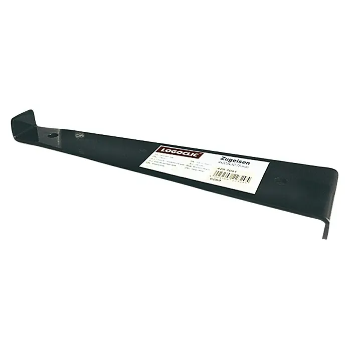 LOGOCLIC Palanca de montaje - 43 cm x 5 cm x 0,75 mm - Barra de tracción de LOGOCLIC. Esta barra de tracción negra es una herramienta para colocar fácilmente suelos laminados y de parqué. Ideal para aficionados y profesionales.