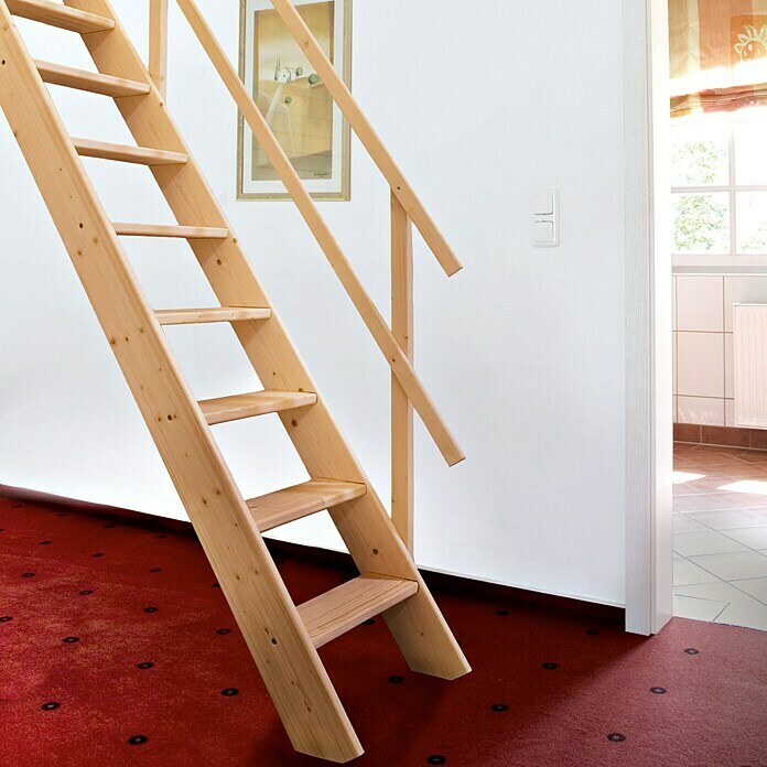 Solid Elements Escalera de madera (Abeto rojo/abeto, Altura de planta: Máx. 272 cm)