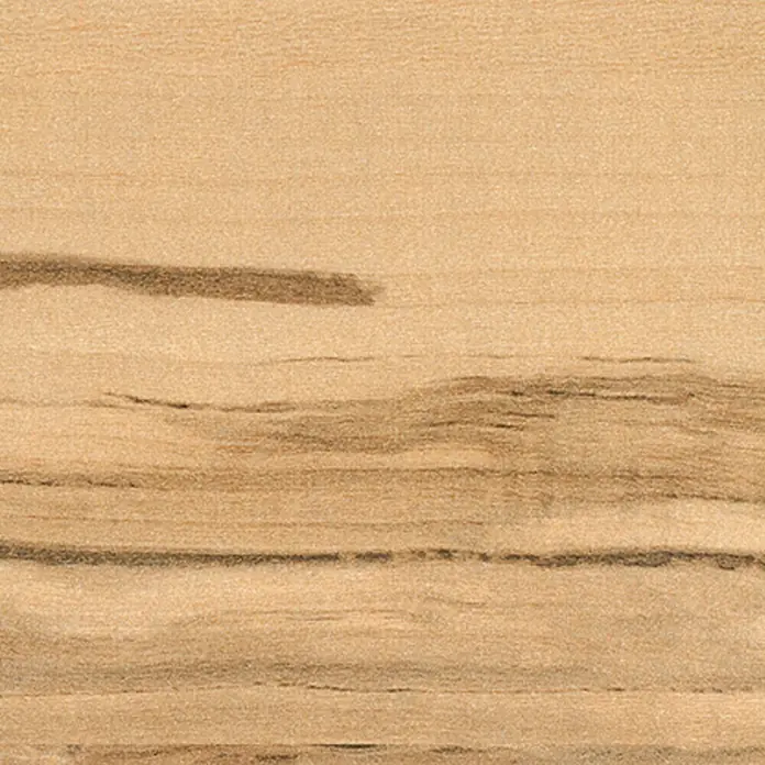 Resopal Encimera de cocina al corte - Heart Apple, Espesor: 38 mm, Ancho: 90 cm - Primer plano del grano de madera, destacando las líneas y texturas naturales de la madera. El grano añade profundidad e interés visual.