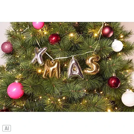 Weihnachtsgirlande XMAS