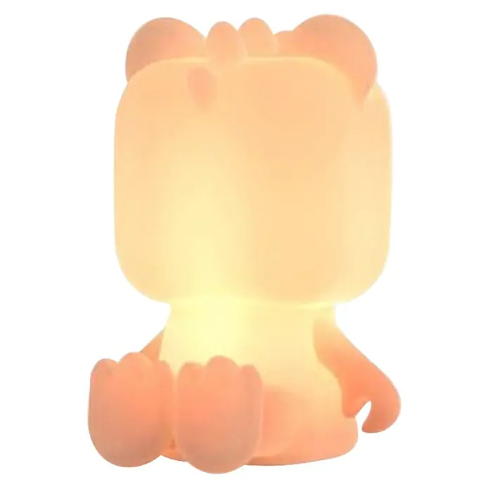 Mob Lámpara de sobremesa LED Cute Animal Dinosaurio - 1 W, L x An x Al: 10 x 8 x 14 cm, Blanco, Dinosaurio - Luz de noche animal sentada, con brillo suave, de color claro y cálido.