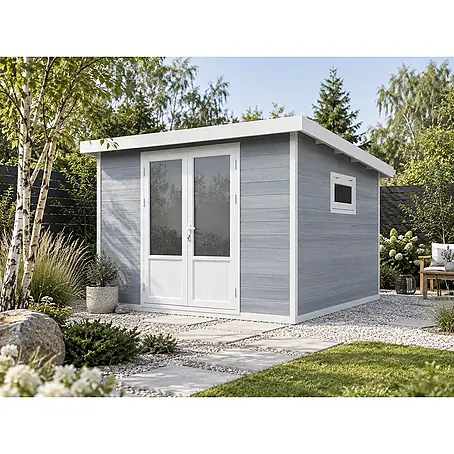 WPC Gartenhaus  Ligno White 8,4 m²