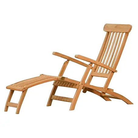 Kai Wiechmann  Garten-Liegestuhl Teakholz Deckchair Europa