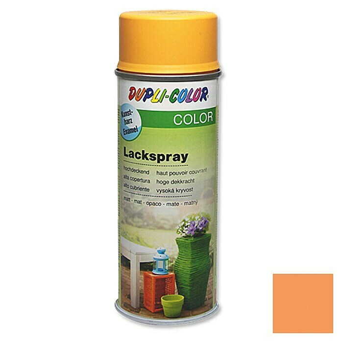 Dupli-Color Color Lakspray RAL 1034 (Pastelgeel, Mat, 400 ml)