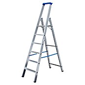Krause Escalera de tijera (6 escalones, Altura de trabajo: 3,4 m, Aluminio)