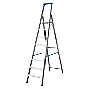 Krause Escalera de tijera (8 escalones, Altura de trabajo: 3,9 m, Aluminio)