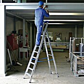 Krause Escalera de tijera (8 escalones, Altura de trabajo: 3,9 m, Aluminio)