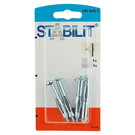 Stabilit  Metall-Hohlraumdübel HM 4 X 45 S