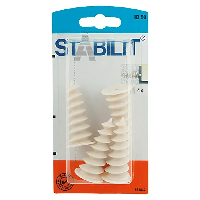 Stabilit Dämmstoffdübel - Durchmesser Dübel: 20 mm, Länge Dübel: 50 mm, Kunststoff, 4 Stk. - STABILIT Schrauben-Abdeckkappen im Blisterpack, 4 Stück. Ideal zum Abdecken von Schraubenköpfen und zum Schutz vor Beschädigungen.