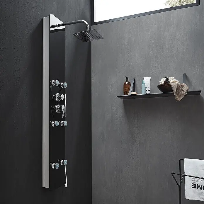Home Deluxe Duschpaneel DIVE Schwarz - 