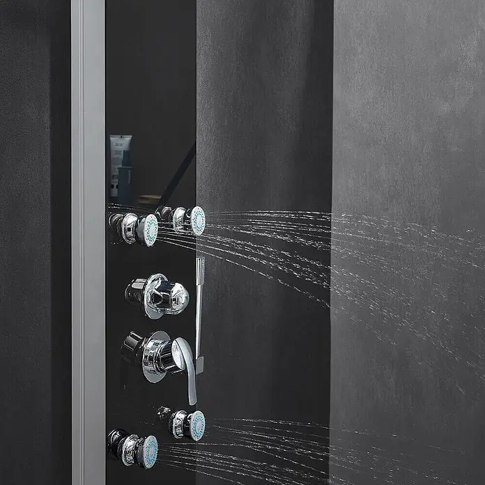 Home Deluxe Duschpaneel DIVE Schwarz - 