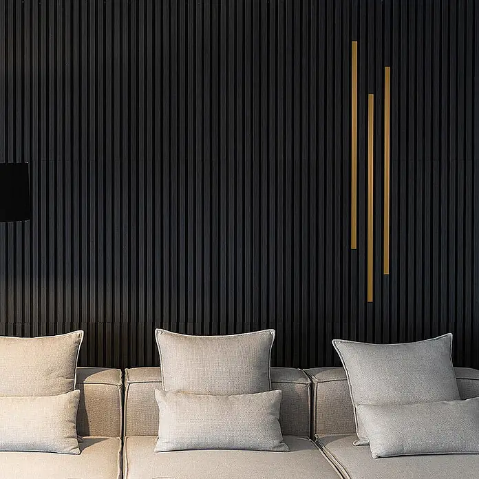 Home Deluxe Akustikpaneel FIRE - Farbe: Gold, Länge: 110 cm - Gold