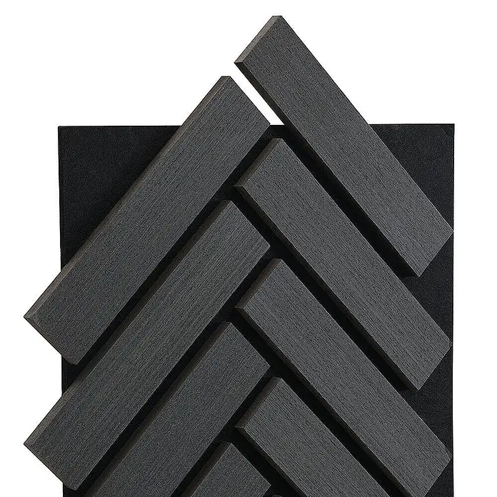 HOME DELUXE - Akustikpaneel Fischgrätenoptik Grey Oak 80 x 40 cm - 