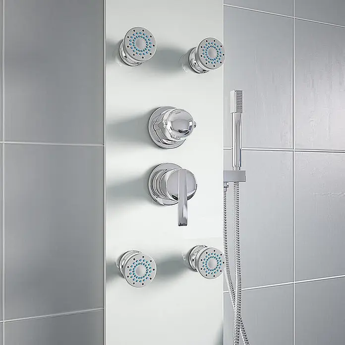 Home Deluxe Duschpaneel DIVE Weiß - 