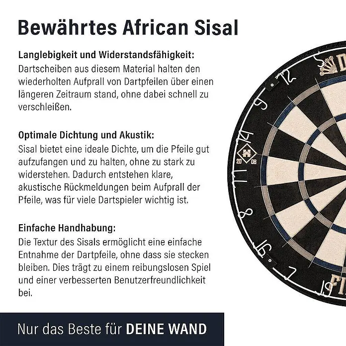 Home Deluxe Dartscheibe GOOD DARTS FINISH Modern - 