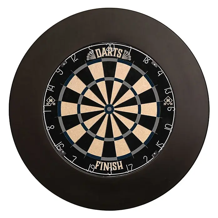 Home Deluxe Dartscheibe GOOD DARTS FINISH Modern mit Surround - 