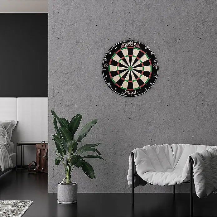 Home Deluxe Dartscheibe GOOD DARTS FINISH Klassisch ohne Surround - 