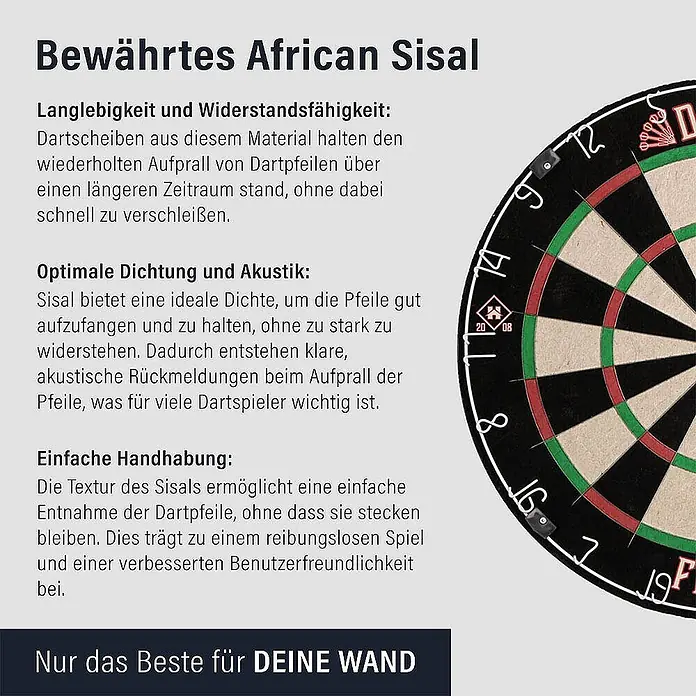 Home Deluxe Dartscheibe GOOD DARTS FINISH Klassisch ohne Surround - 
