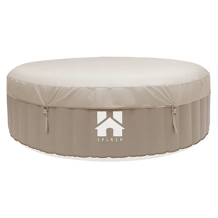 Home Deluxe Außen-Whirlpool SPLASH inkl. Abdeckung - Beige, Max. Personenzahl: 6 Stk.