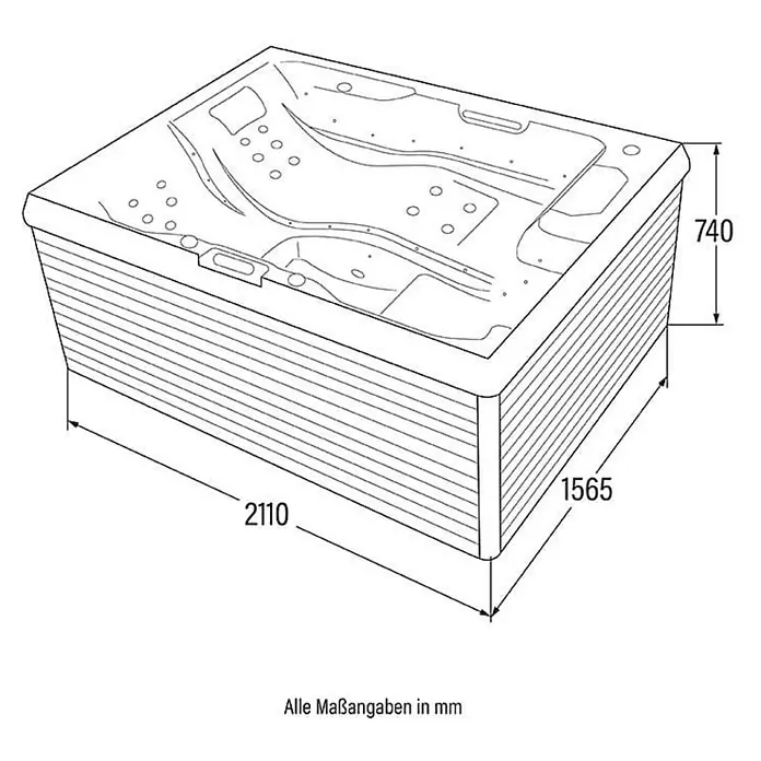 Home Deluxe Outdoor Whirlpool STREAM Pure - 
