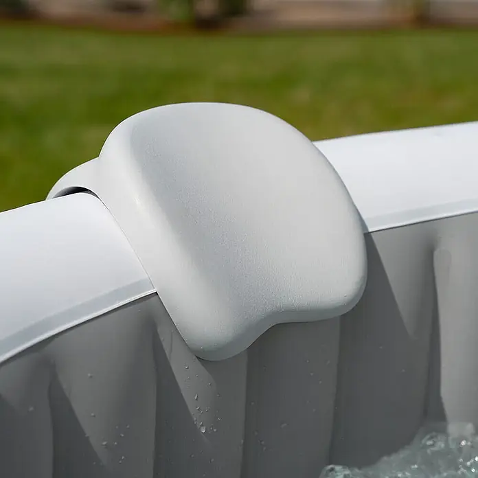 Home Deluxe Außen-Whirlpool SPLASH inkl. Kissen, Getränkehalter und Sonnendach - Beton, Max. Personenzahl: 6 Stk.