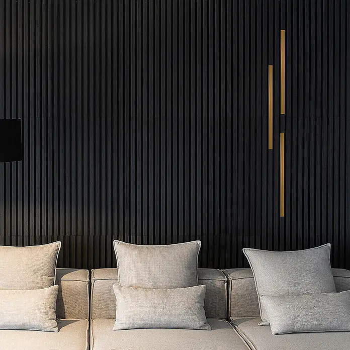 Home Deluxe Akustikpaneel FIRE - Farbe: Gold, Länge: 50 cm - Gold
