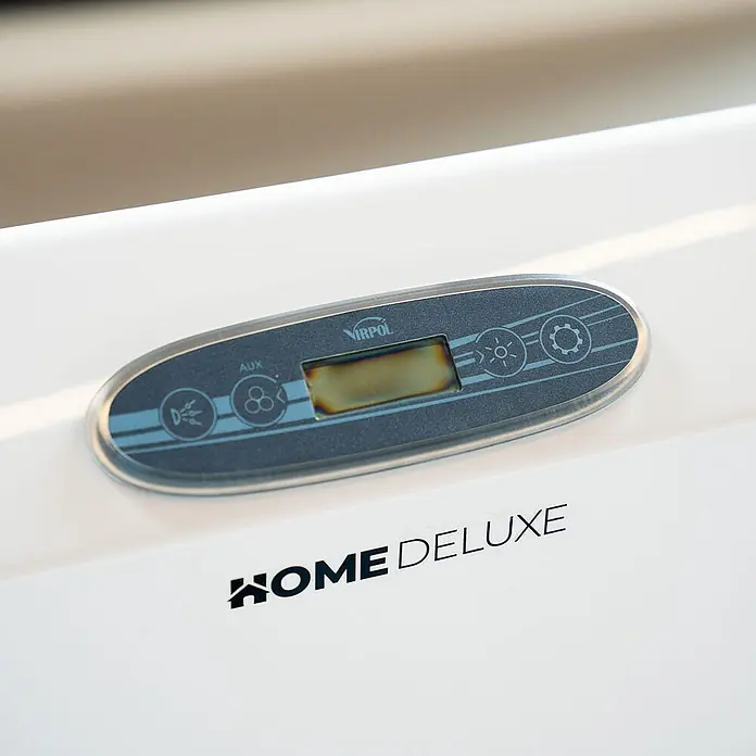HOME DELUXE Outdoor Whirlpool NIMBUS - mit Treppe und Thermoabdeckung - 