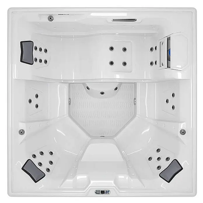 Home Deluxe Außen-Whirlpool STREAM BIG PURE - Anthrazit, Max. Personenzahl: 5 Stk.