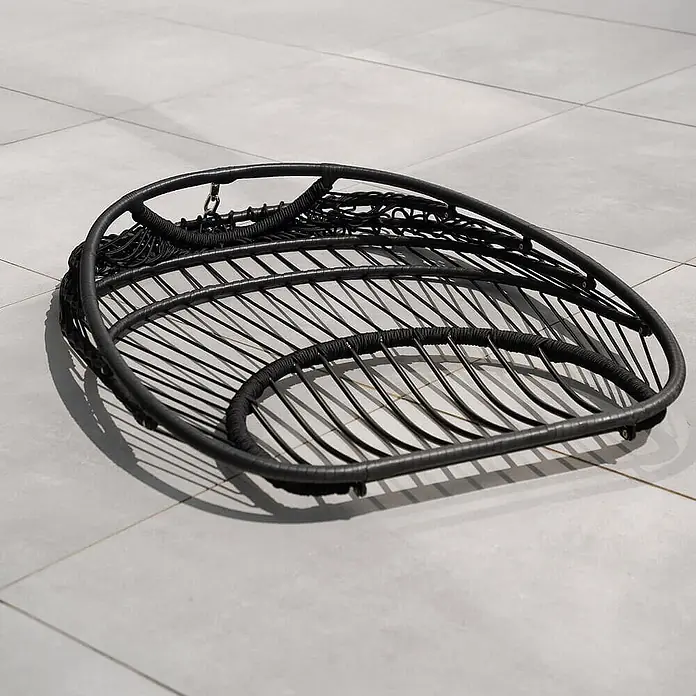 Home Deluxe Hängesessel LOMA Schwarz 1-Sitzer - 