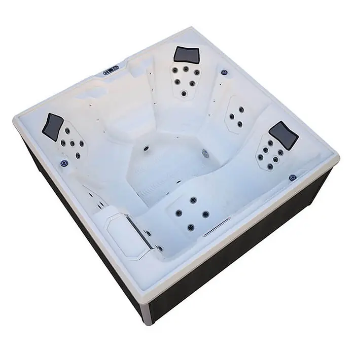 Home Deluxe Außen-Whirlpool STREAM BIG PURE - Anthrazit, Max. Personenzahl: 5 Stk.