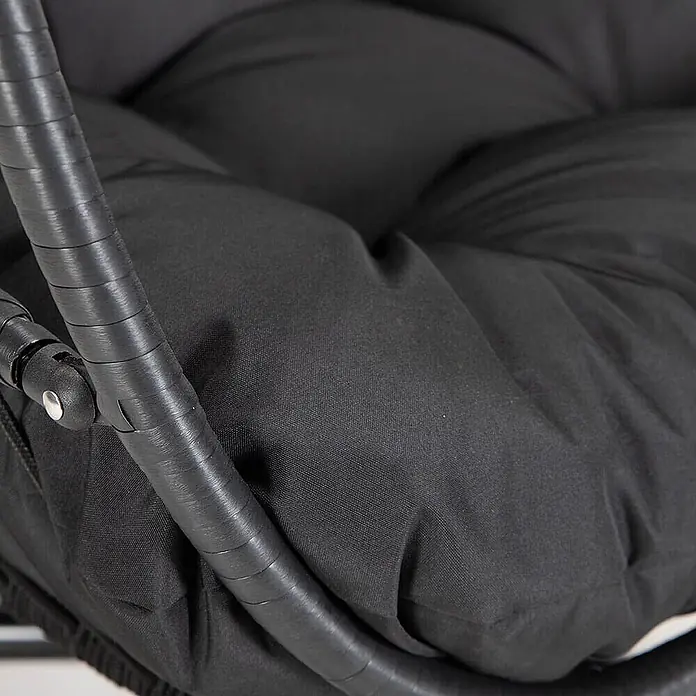 Home Deluxe Hängesessel LOMA Schwarz 1-Sitzer - 