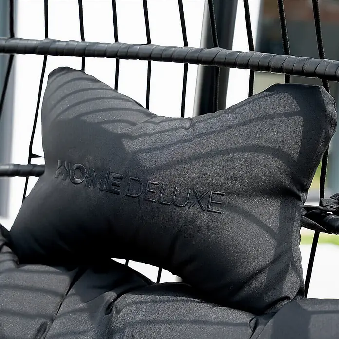 Home Deluxe Hängesessel LOMA Schwarz 1-Sitzer - 