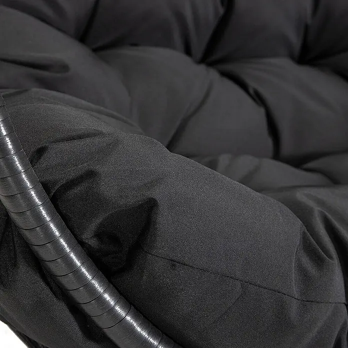 Home Deluxe Hängesessel LOMA Schwarz 2-Sitzer - 