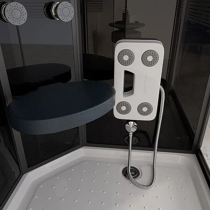 Home Deluxe Komplettdusche BLACK PEARL - Schwarz