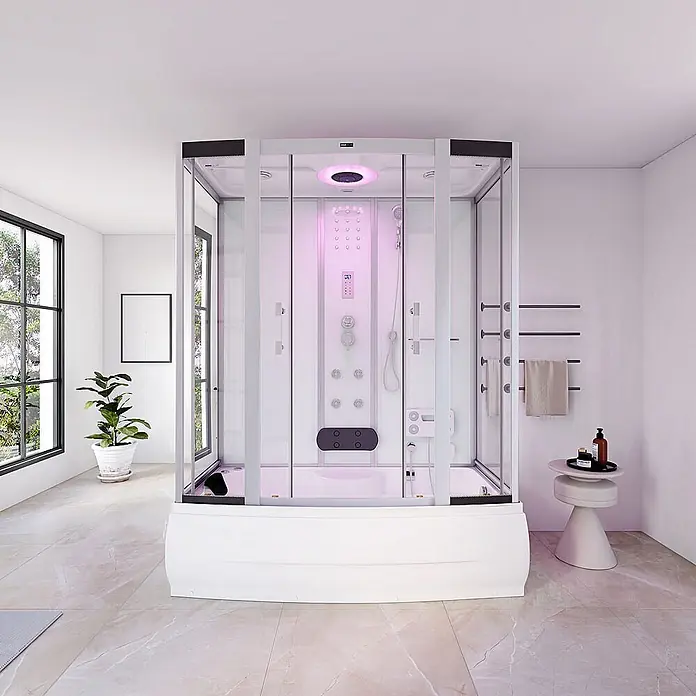 Home Deluxe Komplettdusche DIAMOND BIG - Weiß
