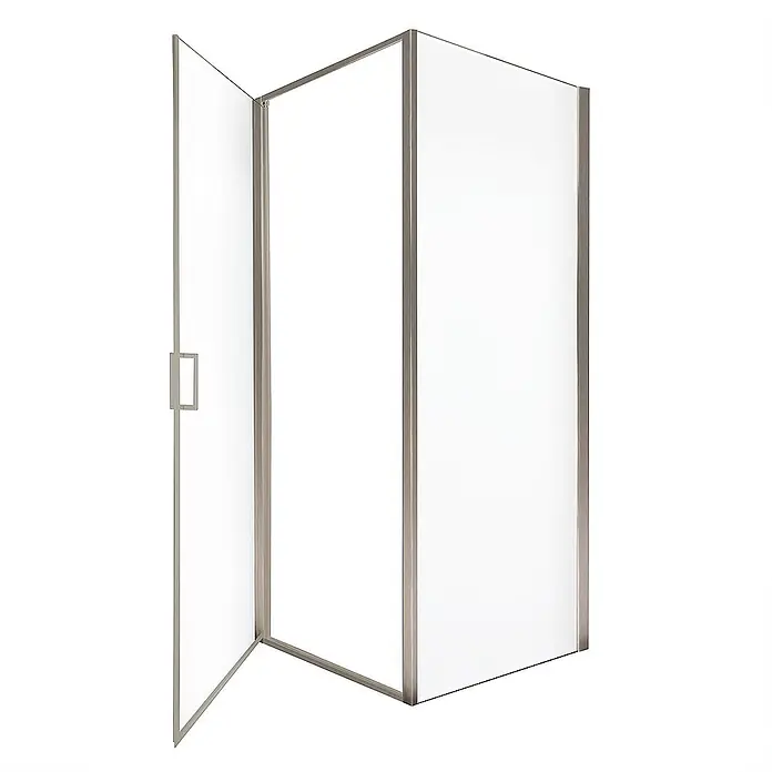 HOME DELUXE Duschkabine LIVIA Chrom - 90 x 195 cm - 