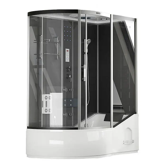 Home Deluxe Komplettdusche ALLIN 2IN1 - Schwarz