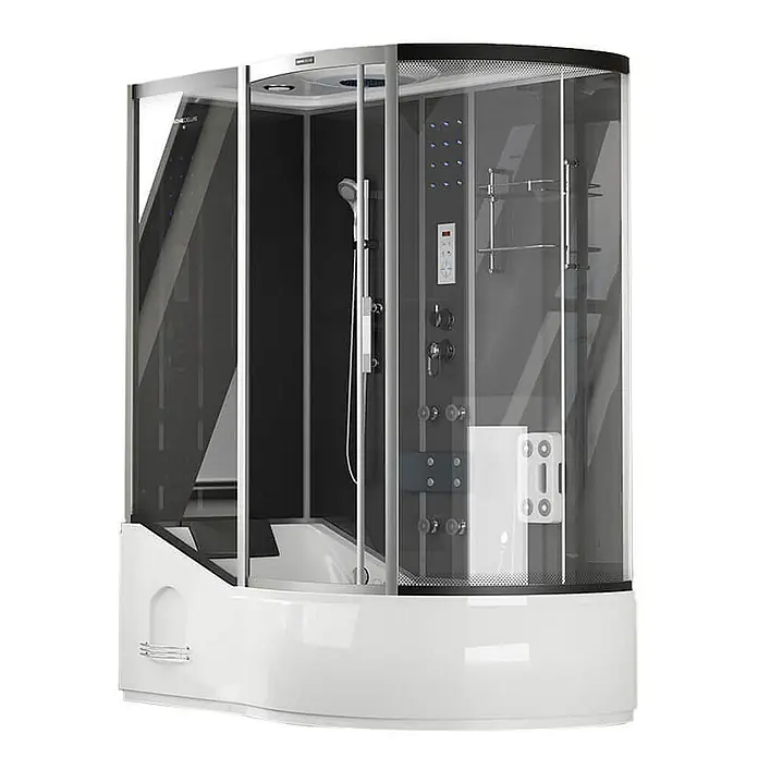 Home Deluxe Komplettdusche ALLIN 2IN1 - Schwarz