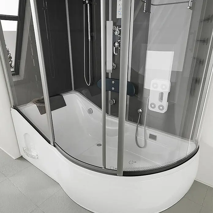 Home Deluxe Komplettdusche ALLIN 2IN1 - Schwarz