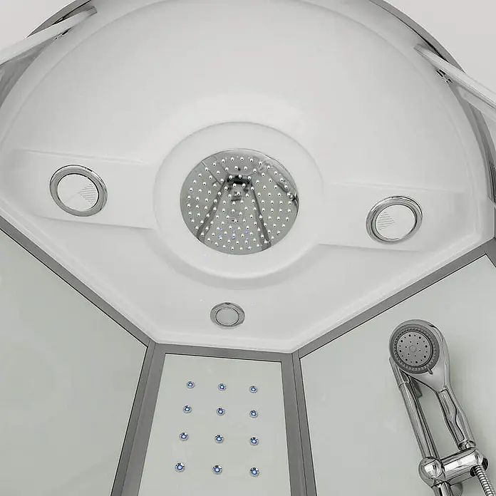 Home Deluxe Duschkabine WHITE PEARL 90 x 90 cm - 