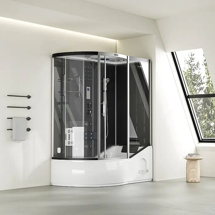 Home Deluxe Komplettdusche ALLIN 4IN1 - Schwarz