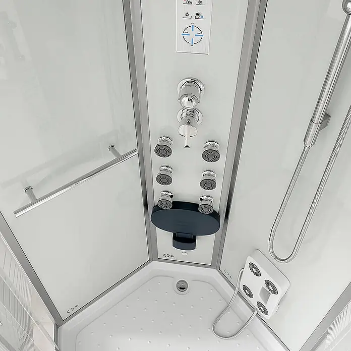 Home Deluxe Komplettdusche WHITE PEARL - Weiß