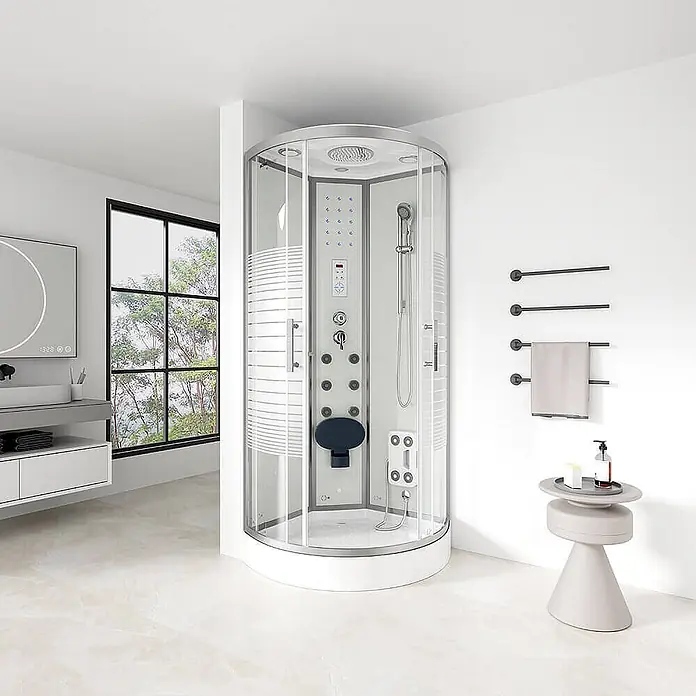 Home Deluxe Komplettdusche WHITE PEARL - Weiß