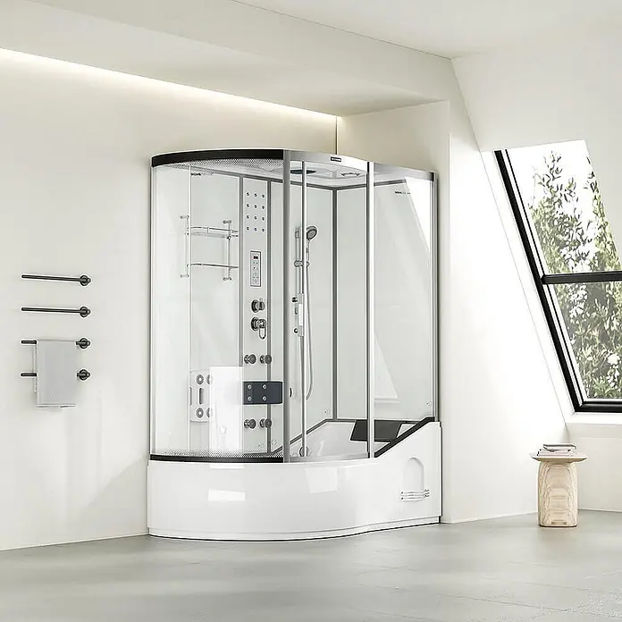 Home Deluxe Komplettdusche ALLIN 2IN1 - Weiß