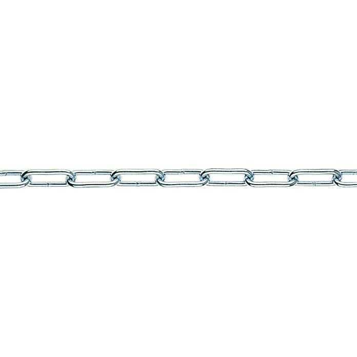 Stabilit Rundstahlkette Meterware (3 mm, Stahl, Galvanisch verzinkt, C-Form)